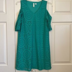 💖Tacera Teal lace summer dress